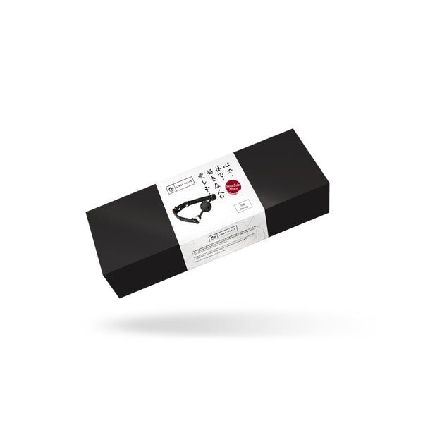 Повітропроникний кляп Liebe Seele Boudoir Amor Ball Gag Black, силіконова кулька, діаметр 4,3 см