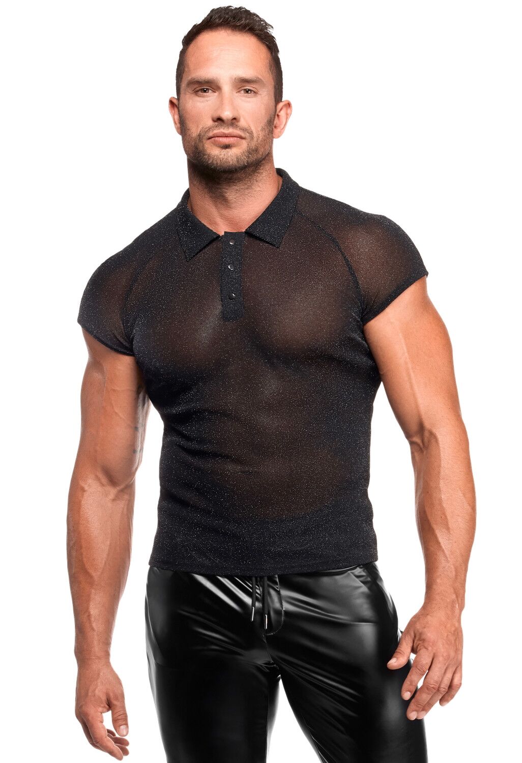 Чоловіче поло Noir Handmade H082 Onyx veil polo L