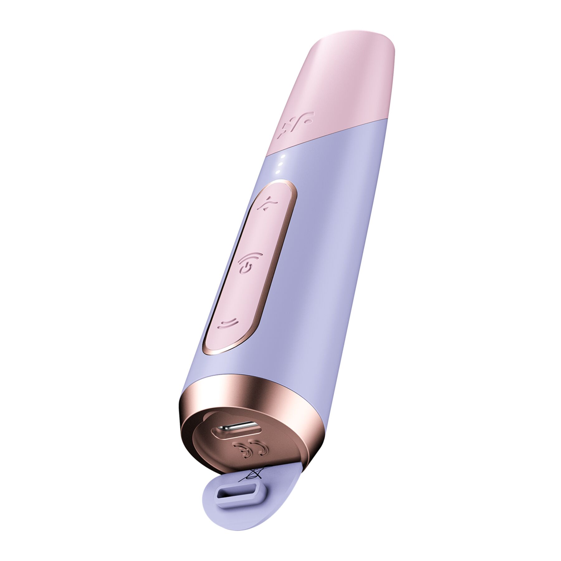 Вакуумний стимулятор Satisfyer Bold Kiss Violet, магнітна технологія 3D Air Pulse, 30 режимів роботи