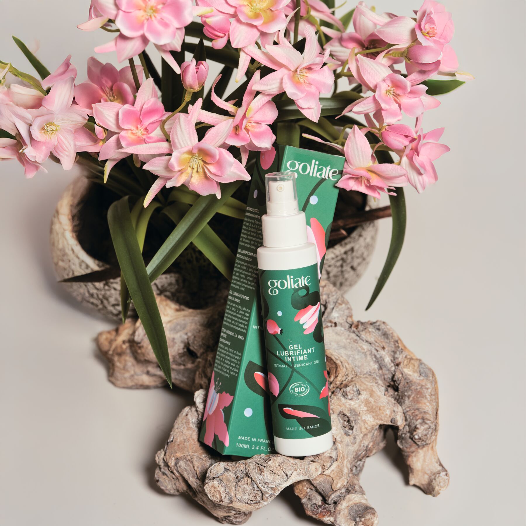 Гель-лубрикант Goliate Gel Lubrifiant Intime, 100 мл, екстракт червоних водоростей, веган-френдлі