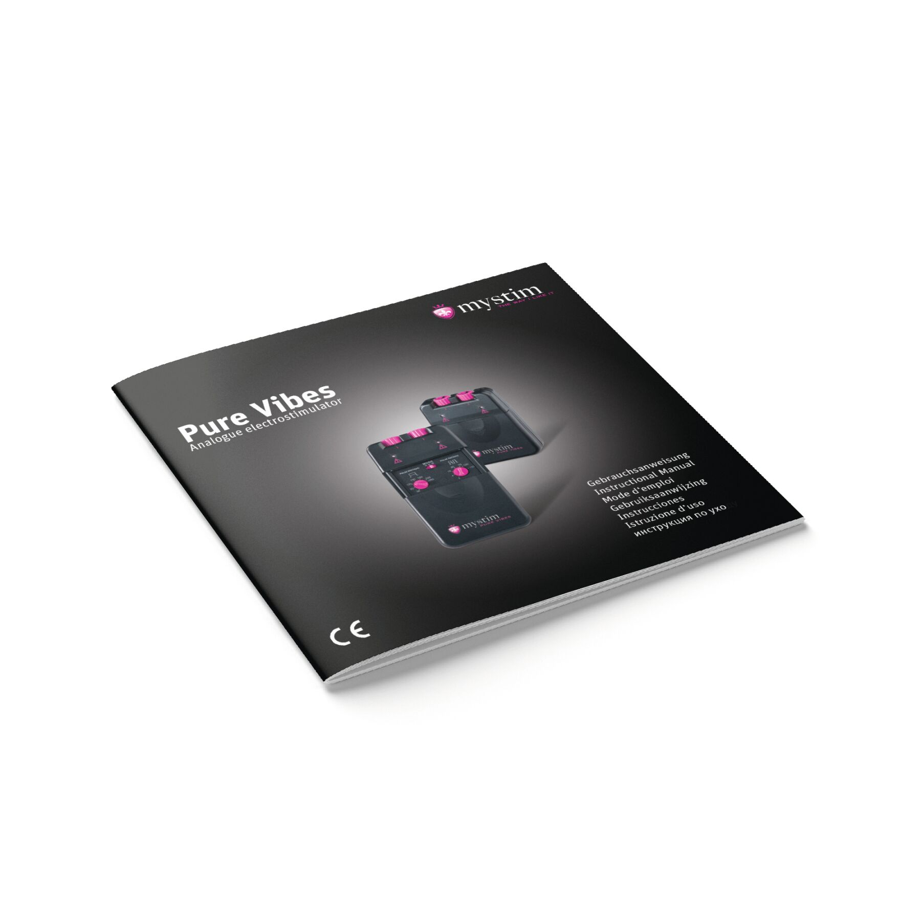 Електростимулятор Mystim Pure Vibes, 2 канали, 3 програми, механічні перемикачі