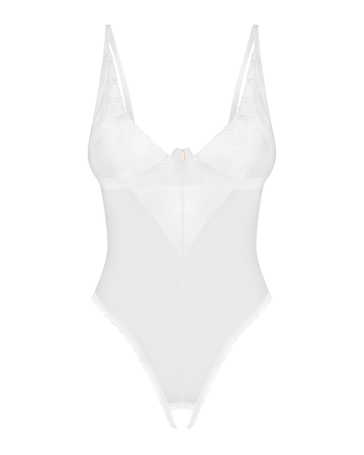 Боді з доступом Obsessive Alissium crotchless teddy, XS/S, ліф з м’якою чашкою, високі трусики