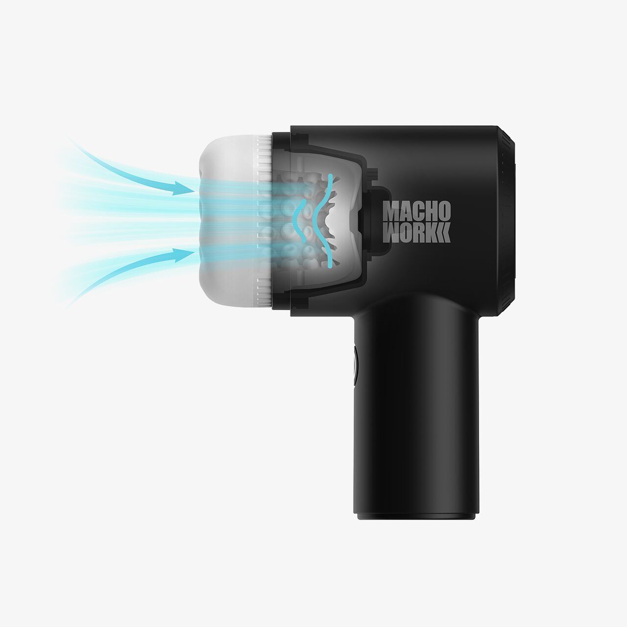 Мастурбатор для головки члена Otouch MACHO WORK 2, пульсація та посмоктування, 10 режимів