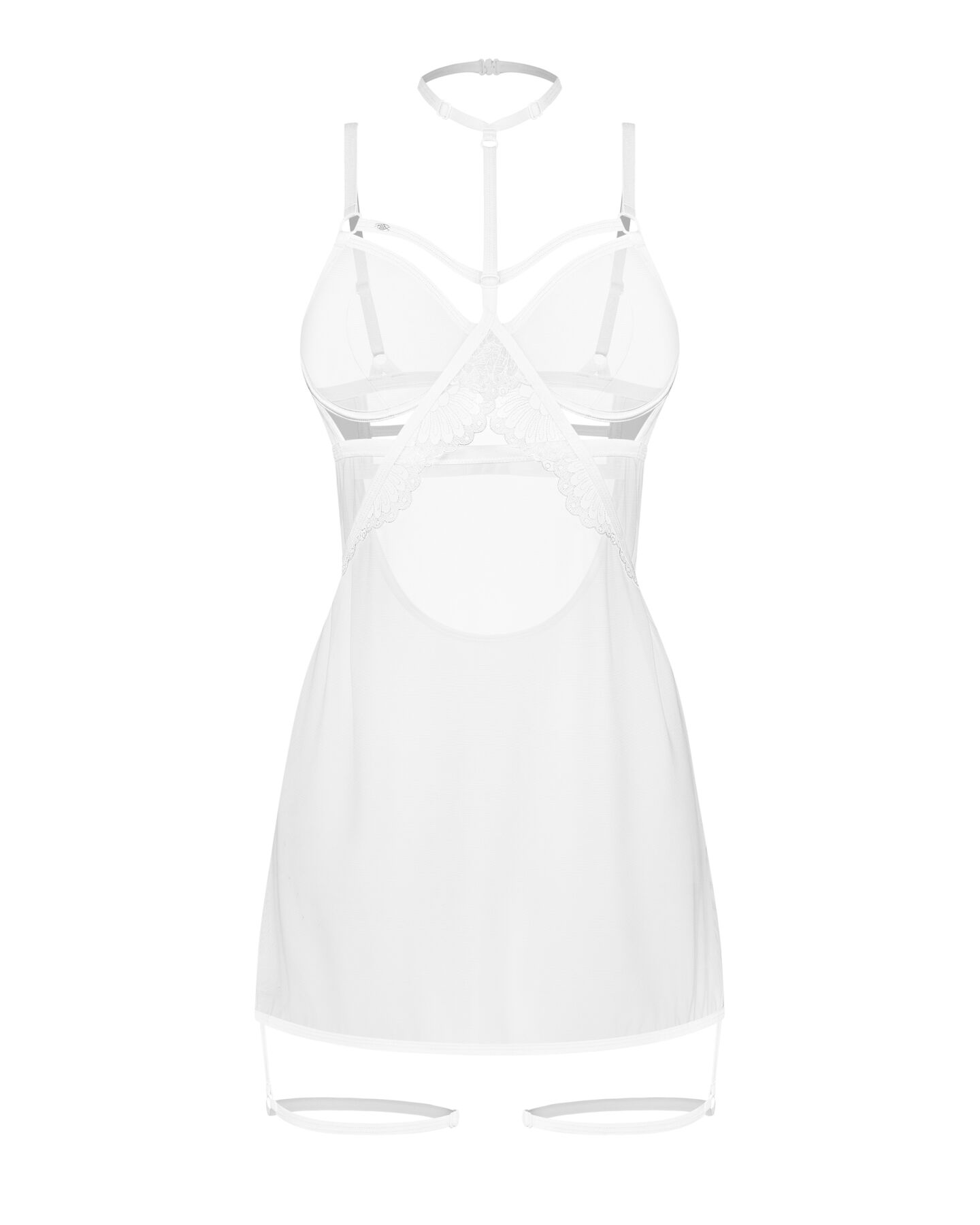 Бебі-долл Obsessive Arrowel White chemise S/M