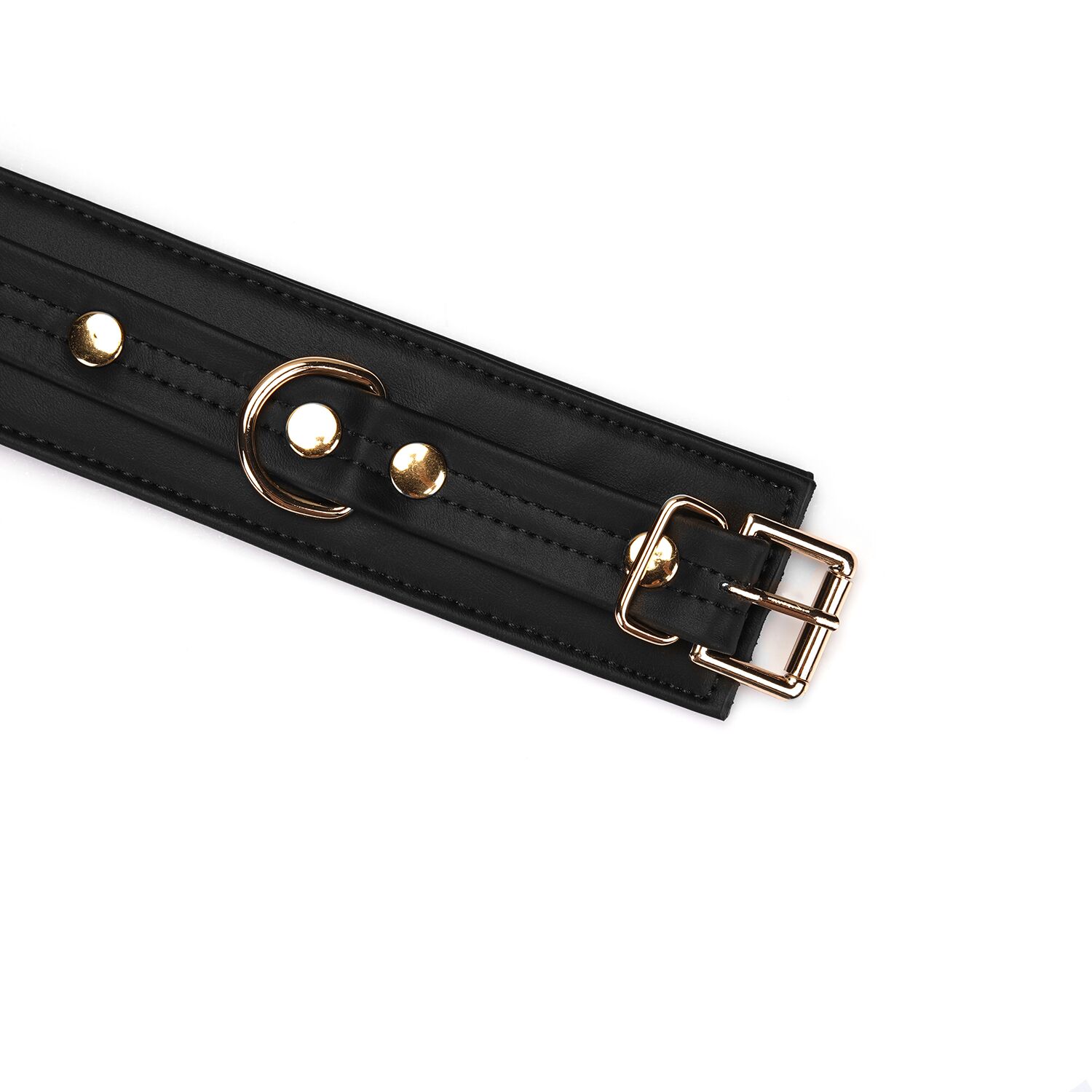 Наручники з ланцюжком Liebe Seele Black Organosilicon Wrist Cuff, екошкіра