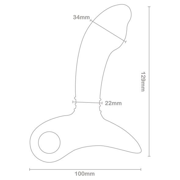Масажер простати Nexus Sparta з точковим масажем, макс. діаметр 3,4 см