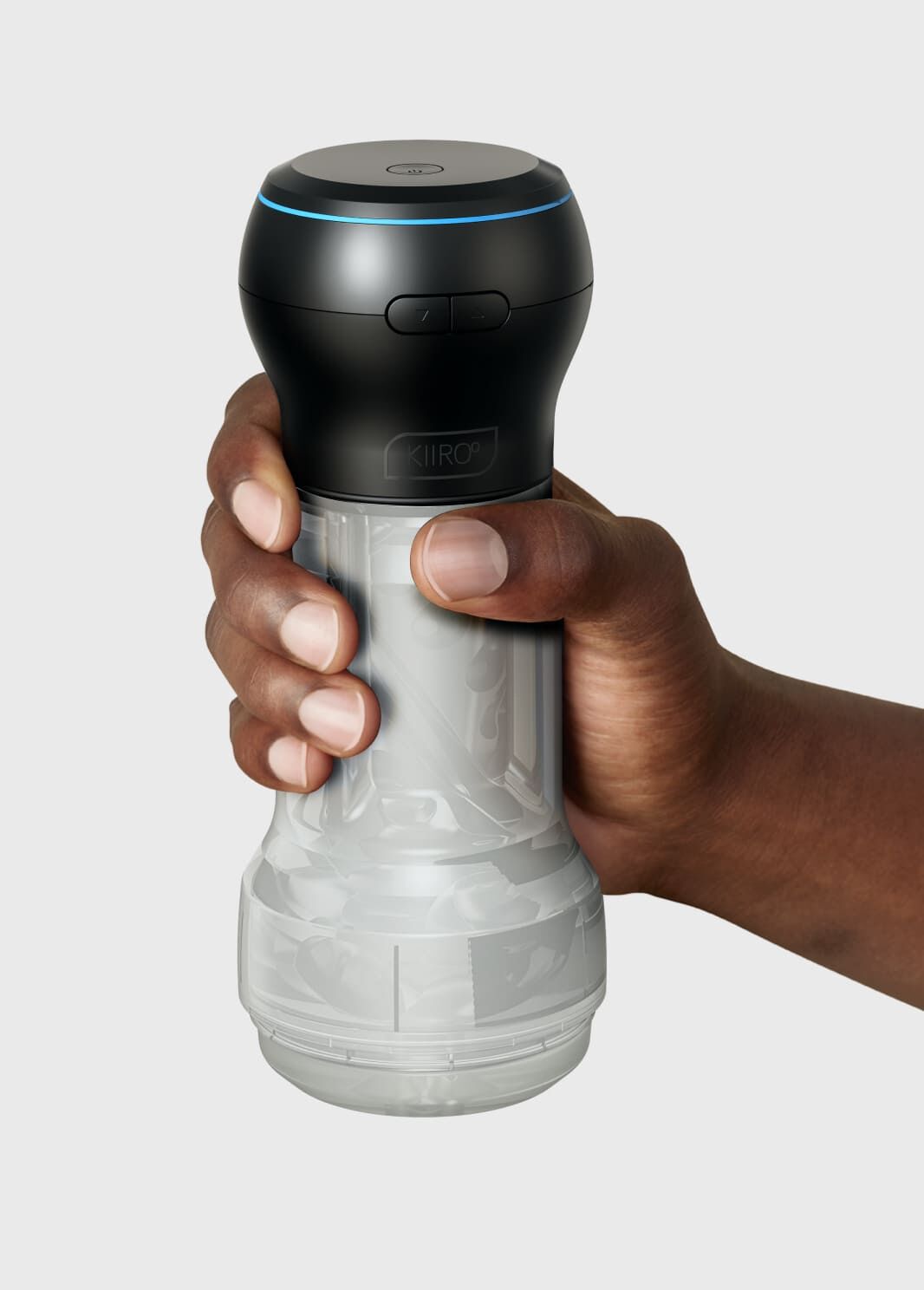 Мастурбатор Kiiroo Feel Pocket Crystal зі всмоктувальною інтерактивною насадкою PowerBlow Combo Set