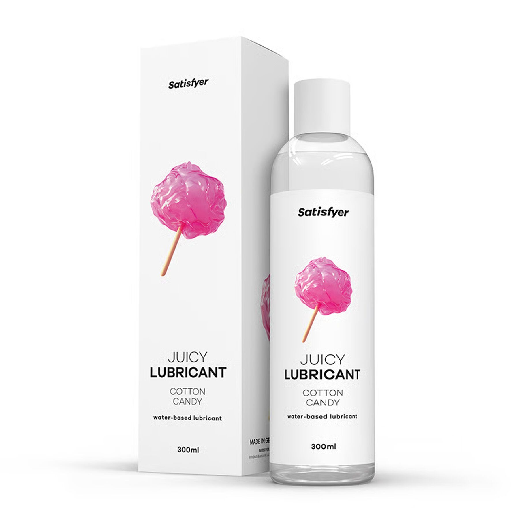 Лубрикант на водній основі Satisfyer Juicy Lubricant Cotton Candy water based 300 мл