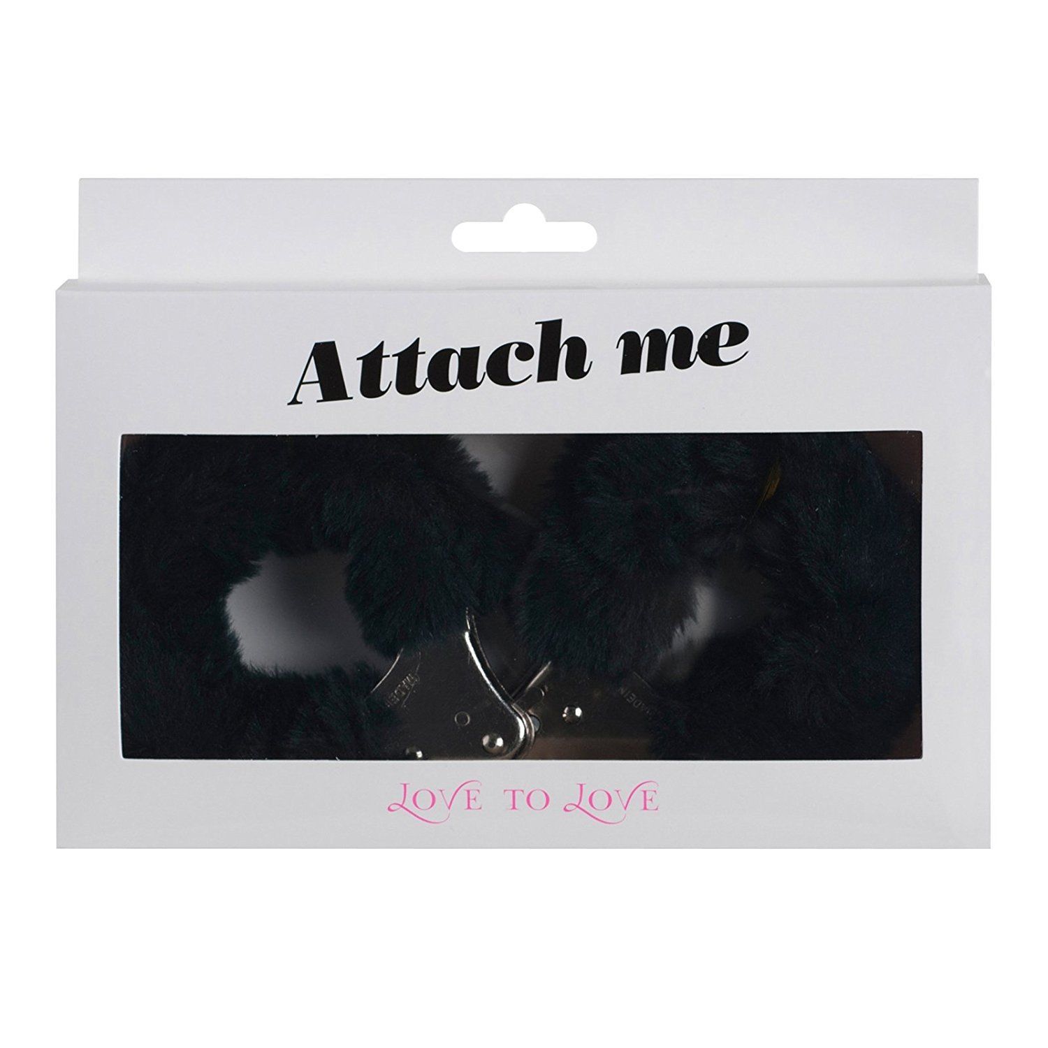 Наручники з плюшевим оздобленням Love To Love ATTACH ME Black