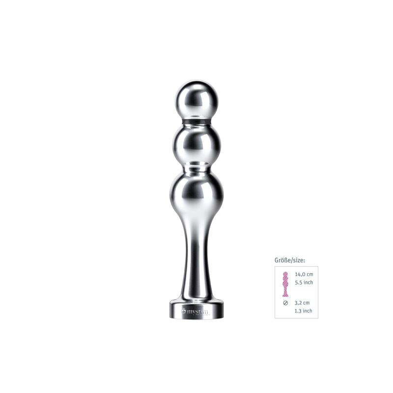 Металеве ділдо Mystim Bold Boris для електростимулятора, діаметр 3,2 см