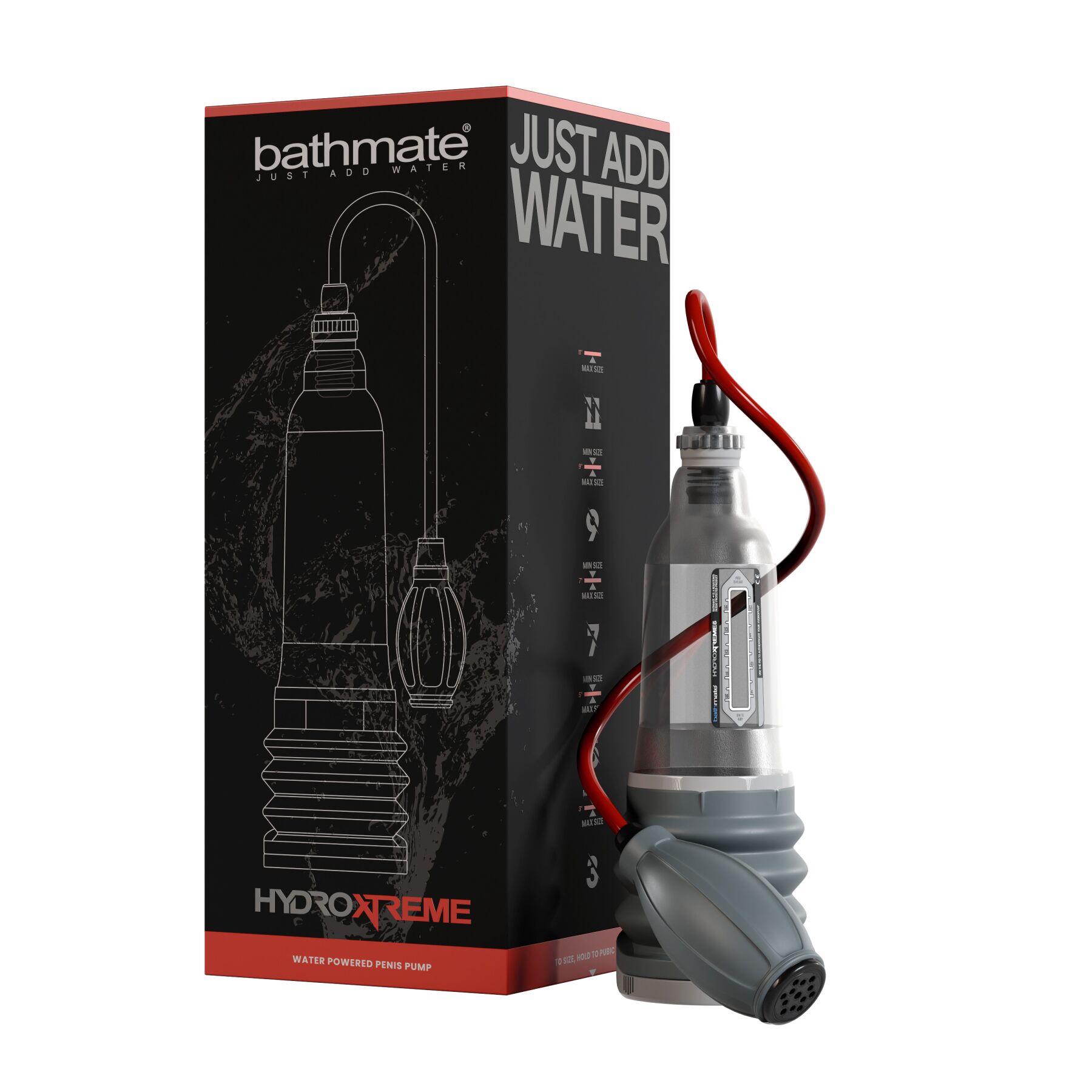 Гідропомпа Bathmate HydroXtreme 5, для члена довжиною від 7,5 до 12,5 см, діаметр до 4,5 см