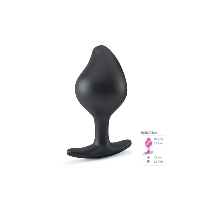 Силіконова анальна пробка Mystim Rocking Force L для електростимулятора, діаметр 4,7 см