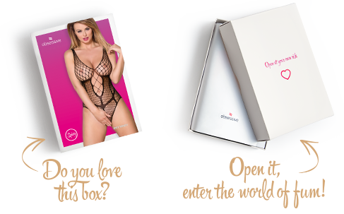 Бодістокінг із великої сітки з доступом Obsessive B117 teddy S/M/L, чорний