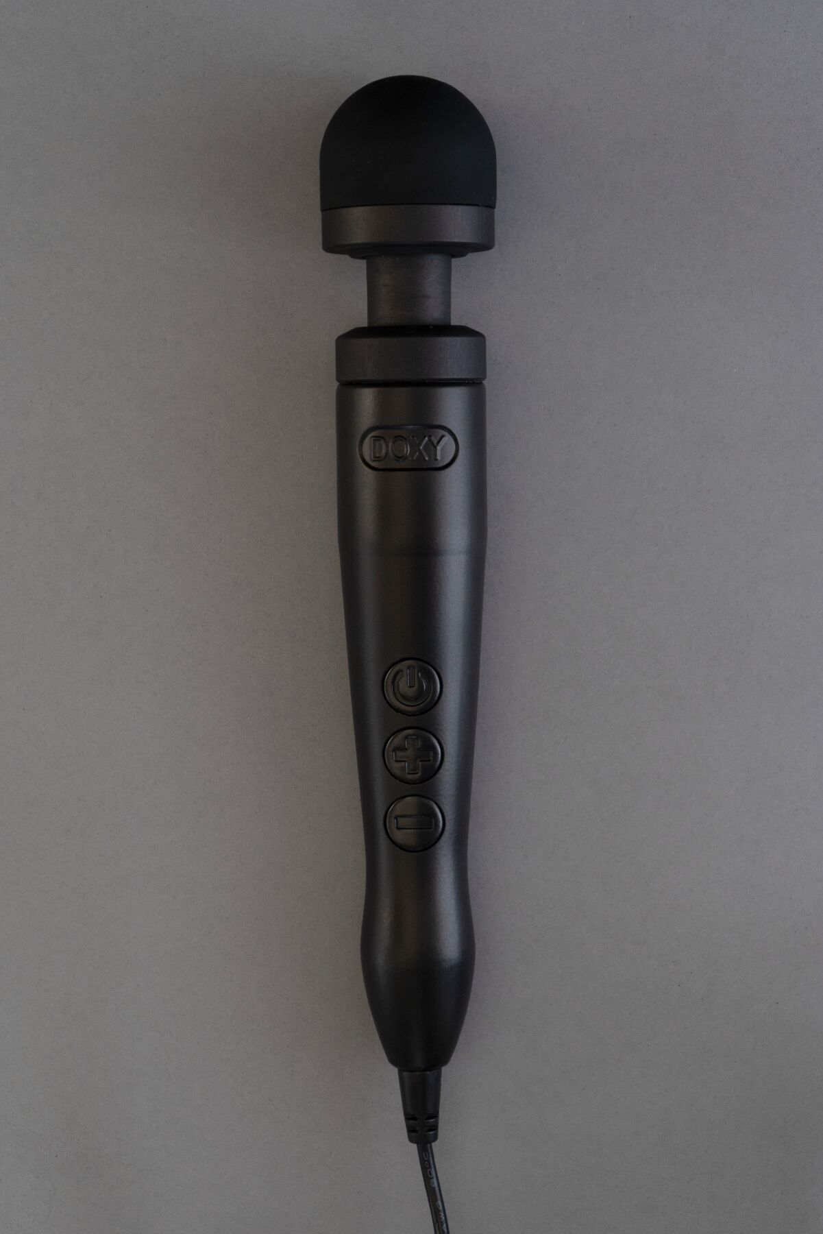 Вібромасажер DOXY Die Cast 3 Matt Black, дуже потужний, живлення 220В, металевий корпус