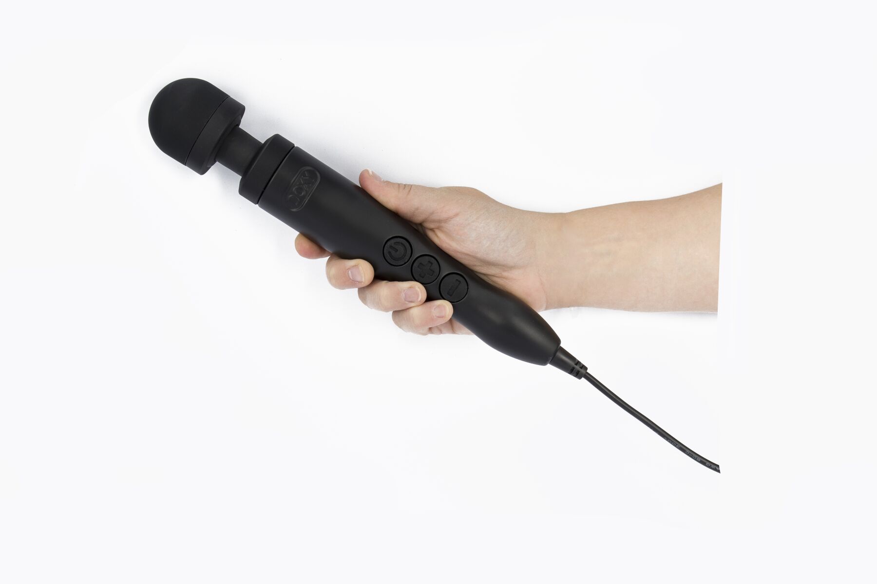 Вібромасажер DOXY Die Cast 3 Matt Black, дуже потужний, живлення 220В, металевий корпус