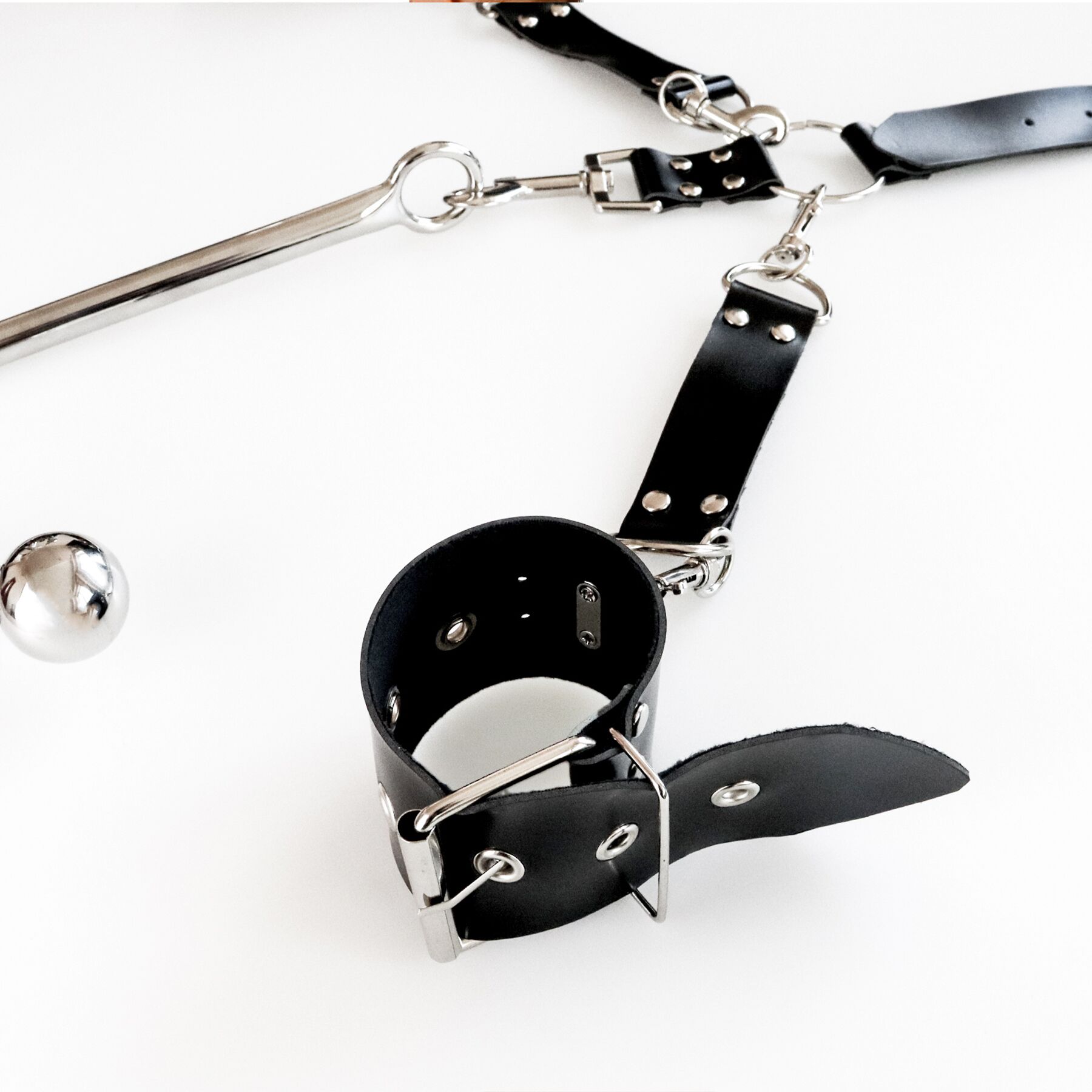 Бондажний набір з металевим анальним гаком Art of Sex Beatrice Bondage set with anal hook № 2