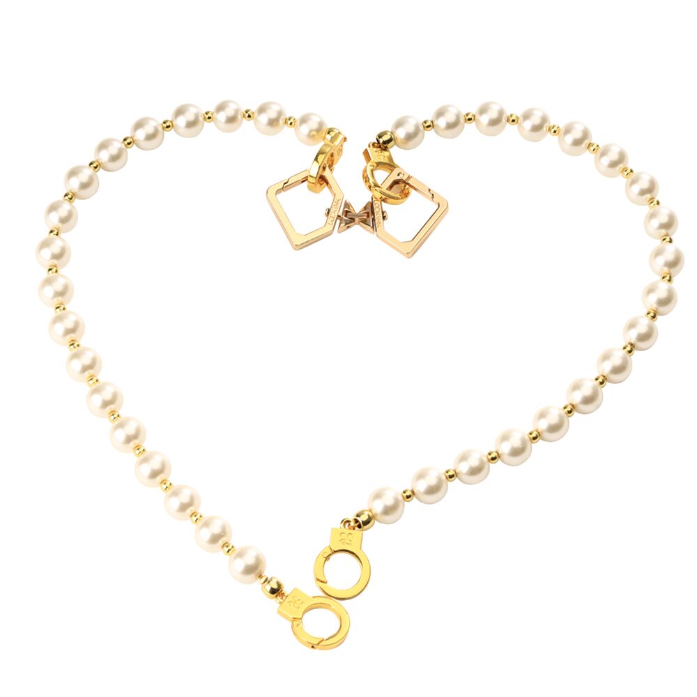 Перлинні наручники та поножі LOCKINK Pearl Handcuffs & Anklecuffs