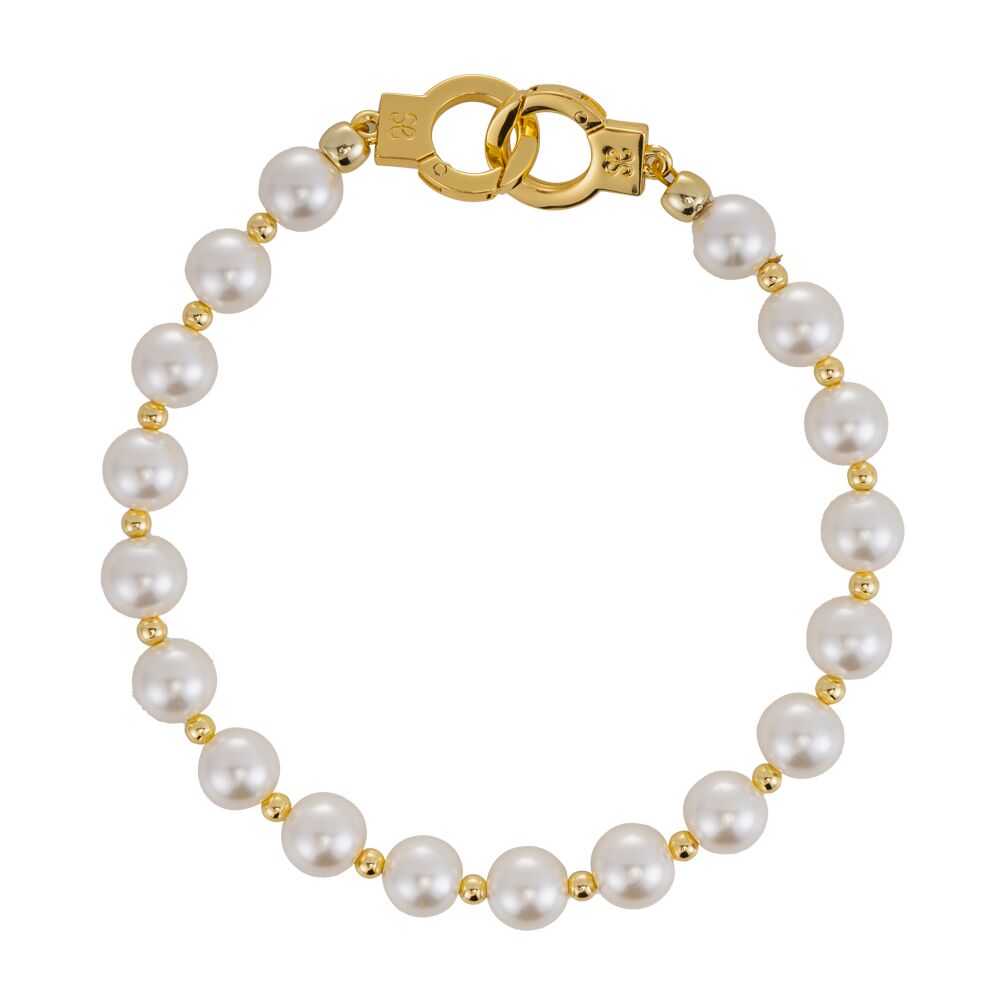 Перлинні наручники та поножі LOCKINK Pearl Handcuffs & Anklecuffs