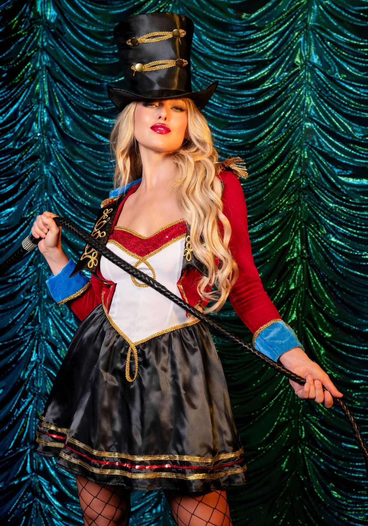 Костюм дресирувальниці Leg Avenue Ringmaster Costume S, сукня, капелюх