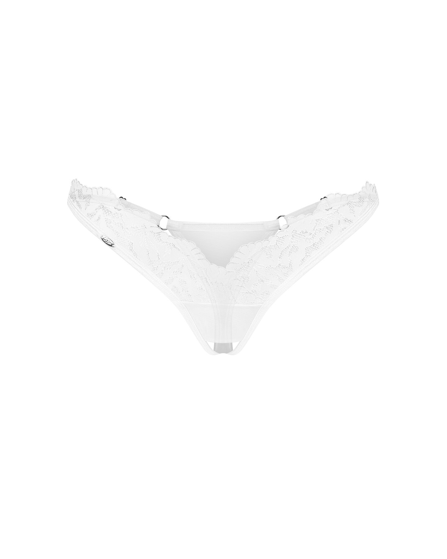 Трусики Obsessive Arrowel White crotchless thong L/XL