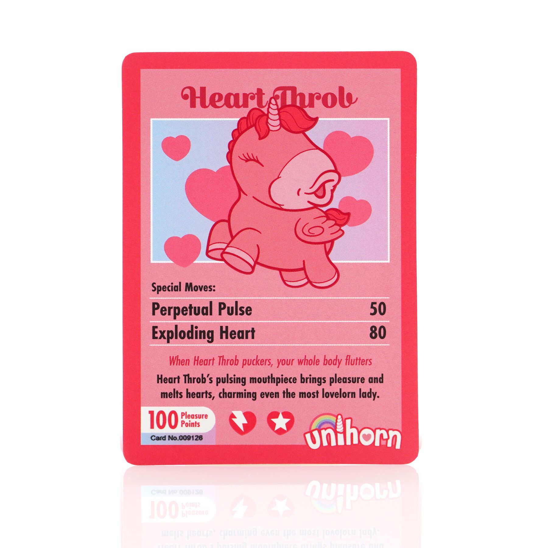 Вібратор-єдиноріжка Unihorn – Heart Throb, з пульсацією