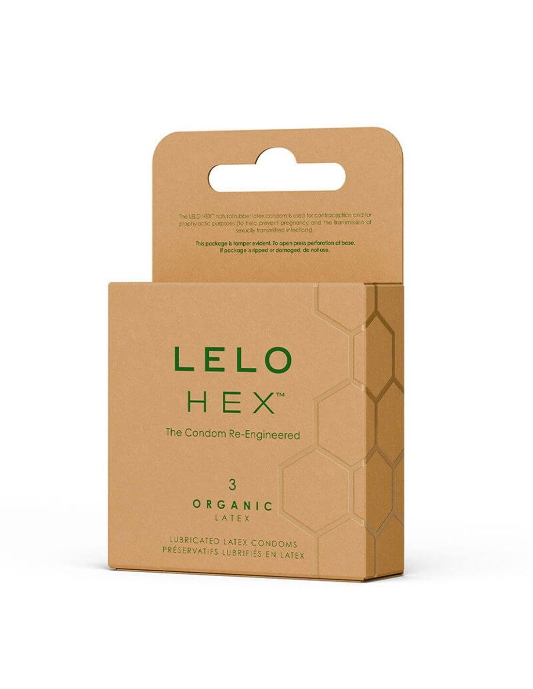 Презервативи LELO HEX Condoms Organic 3 Pack, тонкі та суперміцні