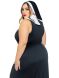Костюм монашки-грішниці Leg Avenue Sultry Sinner 1X-2X, сукня, головний убір, комір