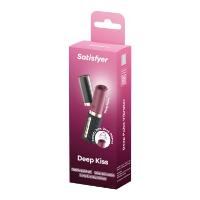 Вакуумный стимулятор Satisfyer Deep Kiss, магнитная технология 3D Air Pulse, 30 режимов, крышечка