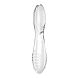 Двусторонний стеклянный дилдо Satisfyer Dazzling Crystal 2 Transparent