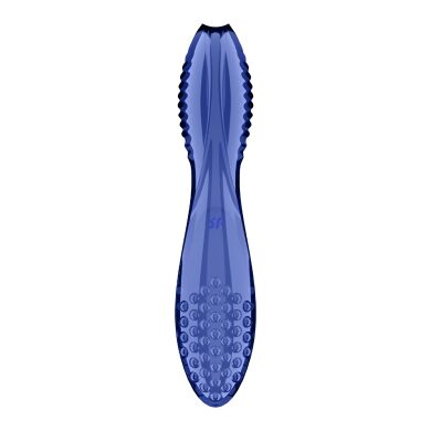 Двусторонний стеклянный дилдо Satisfyer Dazzling Crystal 2 Blue