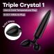 Трехсторонний стеклянный дилдо Satisfyer Triple Crystal 1 Black