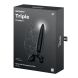 Трехсторонний стеклянный дилдо Satisfyer Triple Crystal 1 Black