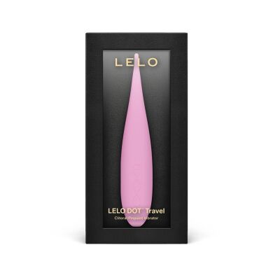 Кліторальний вібратор LELO DOT Travel Pink, точкова стимуляція, технологія Infinite Loop