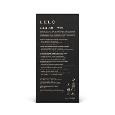 Кліторальний вібратор LELO DOT Travel Pink, точкова стимуляція, технологія Infinite Loop
