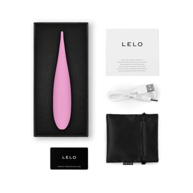 Кліторальний вібратор LELO DOT Travel Pink, точкова стимуляція, технологія Infinite Loop