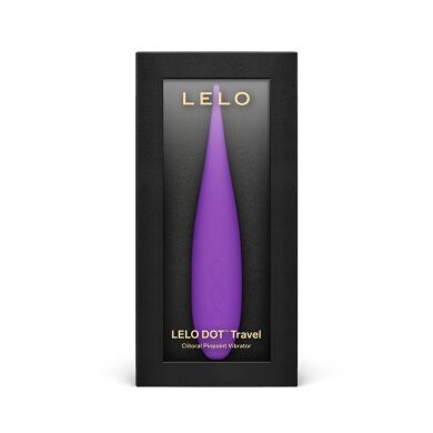 Кліторальний вібратор LELO DOT Travel Purple, точкова стимуляція, технологія Infinite Loop