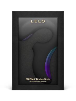 Кліторально-вагінальний звуковий стимулятор LELO Enigma Double Sonic Black