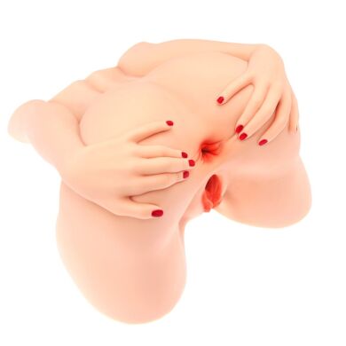 Мастурбатор-попа Naked Factory MONICA, вагина + анус, 2 канала, очень реалистичный, сквозной