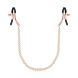 Затискачі для сосків з перлинним ланцюжком Rosy Gold - Nipple Clamps Pearls