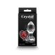 Стеклянная анальная пробка NS Novelties Crystal - Desires - Red Heart - Medium