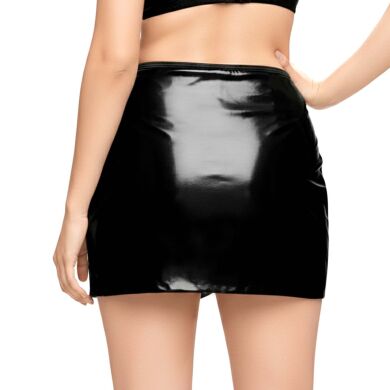 Лакированная сексуальная юбка Art of Sex - Malibu, цвет черный, XS-M, Черный