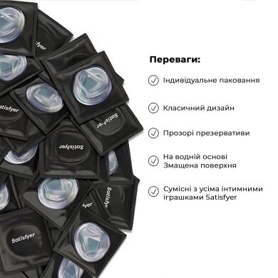 Набор презервативов Satisfyer Premium Condoms XXL (64 мм) 100 шт