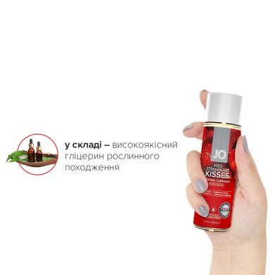 Змазка на водній основі System JO H2O — Strawberry Kiss (60 мл) без цукру, рослинний гліцерин