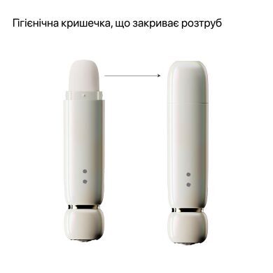 Вакуумний кліторальний стимулятор Zalo Lia Floral White, 3 насадки, 3 режими, різна інтенсивність