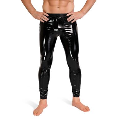 Лаковані чоловічі легінси Art of Sex - Matthias, колір чорний, розмір L, Черный
