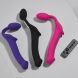 Безремневой страпон с вибрацией Strap-On-Me Vibrating Fuchsia M, диаметр 3,8 см, пульт ДУ, регулируемый