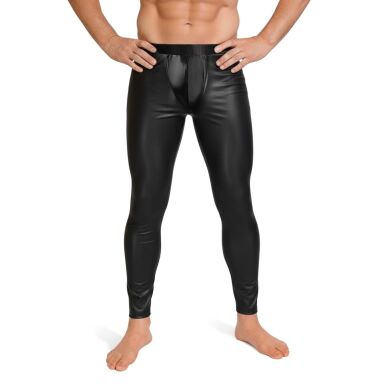 Мужские леггинсы Art of Sex - Matthias, цвет черный  с матовым эффектом, размер L, Черный