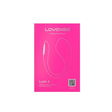 Смарт-віброяйце Lovense Lush 4, дуже потужне, швидке заряджання, LED-підсвічування