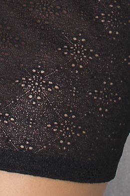 (SALE) Сорочка приталенная CAROLYN CHEMISE black 6XL/7XL - Passion, трусики