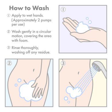 Пена для интимного ухода Iroha Intimate Wash Foam Type Damask Rose and Geranium 150 мл